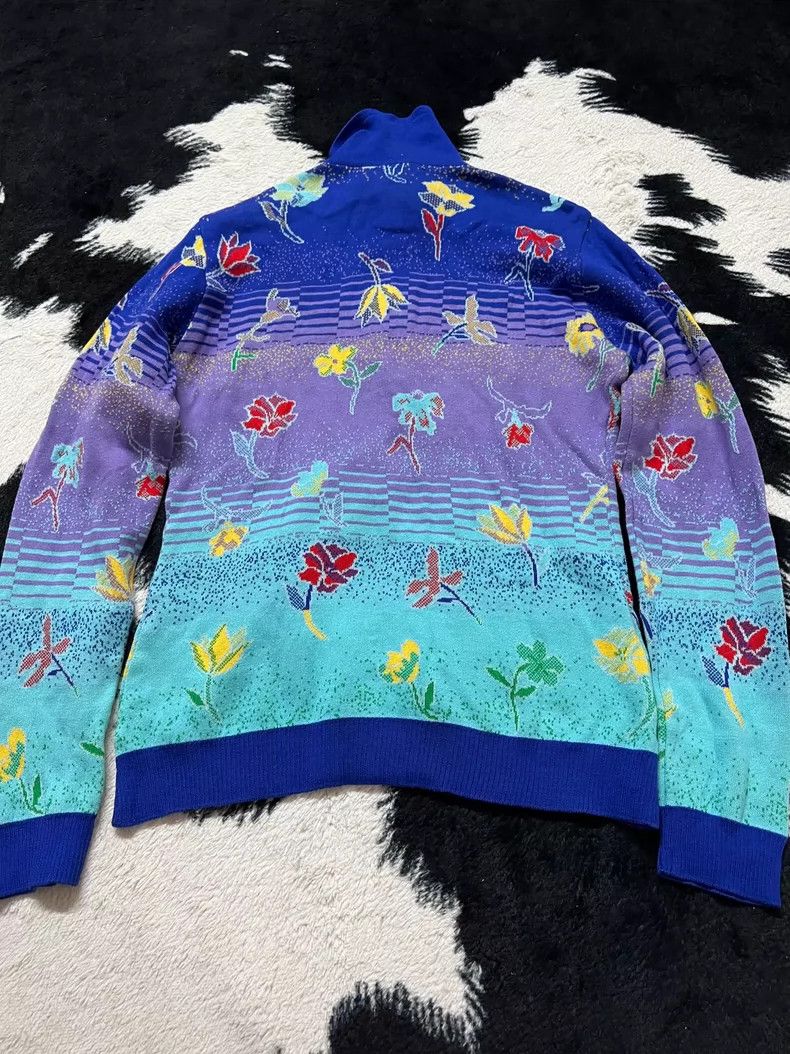 Kenzo Kenzo Gradient Blue Purple Floral Polo - dmc Size US M / EU 48-50 / 2 - 6 Thumbnail