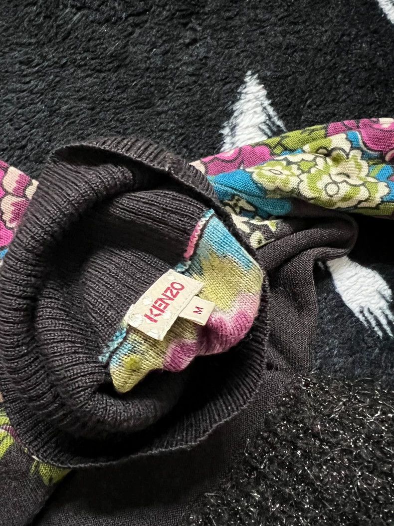 Kenzo Kenzo Floral Turtleneck Knit Top - dmc Size US M / EU 48-50 / 2 - 7 Thumbnail