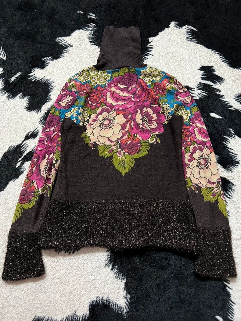 Kenzo Kenzo Floral Turtleneck Knit Top - dmc Size US M / EU 48-50 / 2 - 8 Thumbnail