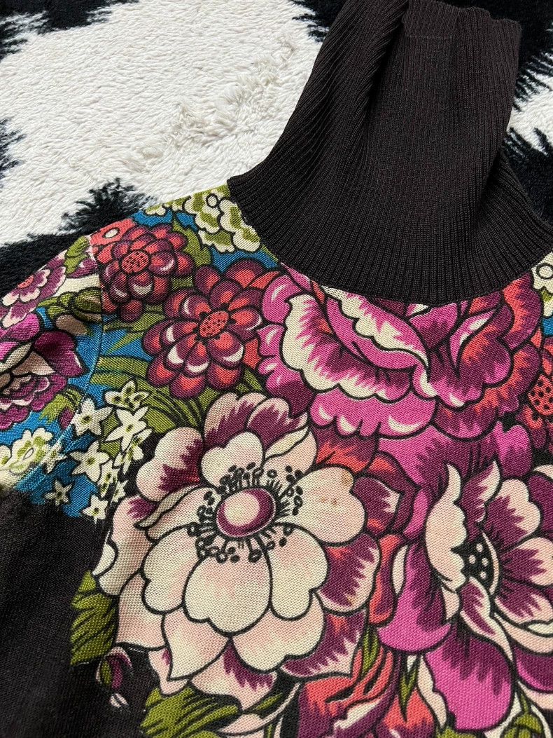 Kenzo Kenzo Floral Turtleneck Knit Top - dmc Size US M / EU 48-50 / 2 - 3 Thumbnail