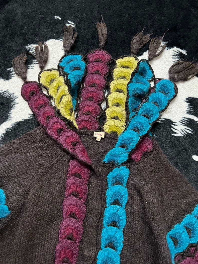 Kenzo Kenzo Colorblock Cardigan with Fringe - dmc Size US S / EU 44-46 / 1 - 3 Thumbnail