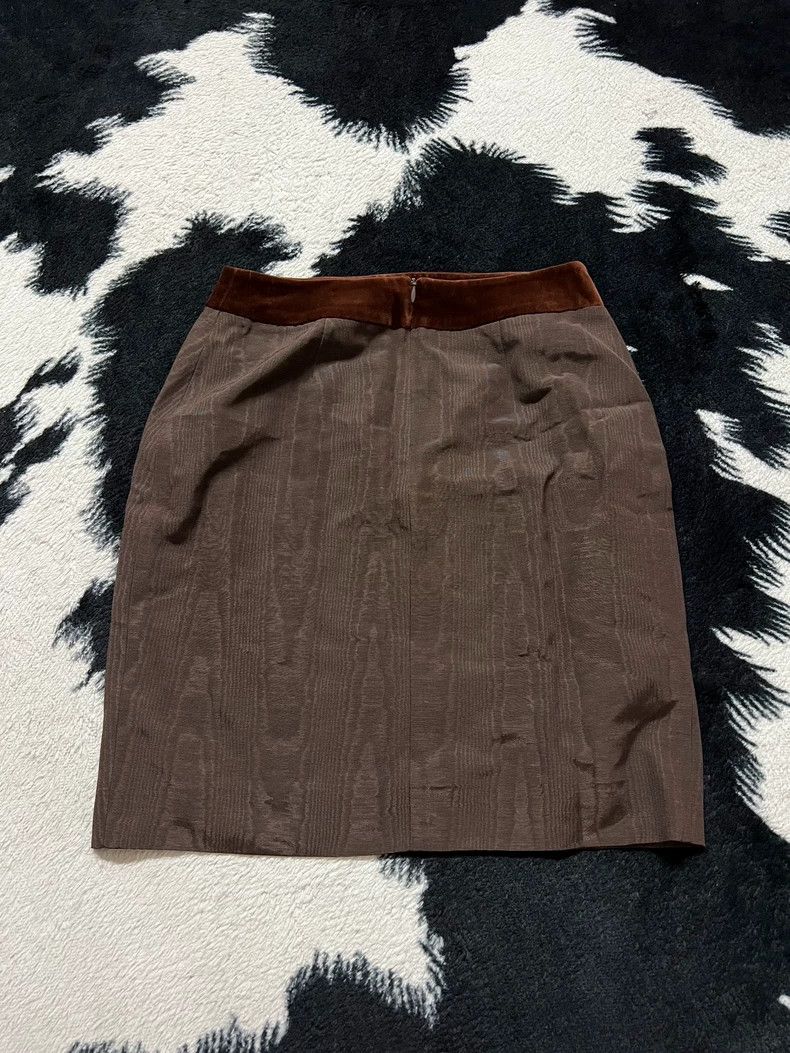 Kenzo Kenzo Ring Pattern Velvet Midi Skirt - dmc Size US 30 / EU 46 - 6 Thumbnail