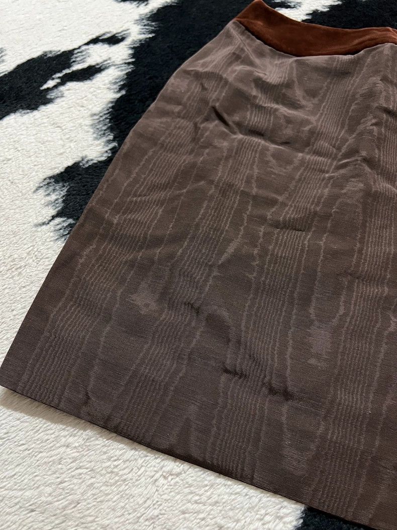 Kenzo Kenzo Ring Pattern Velvet Midi Skirt - dmc Size US 30 / EU 46 - 3 Thumbnail