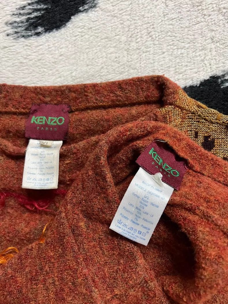 Kenzo Kenzo Orange Knit Sweater Skirt Set - dmc Size US XL / EU 56 / 4 - 4 Thumbnail