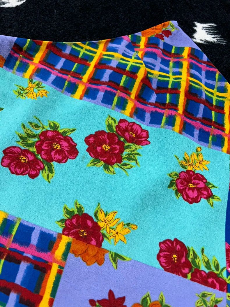 Kenzo Kenzo Patchwork Floral Midi Skirt - dmc Size US 26 / EU 42 - 5 Thumbnail
