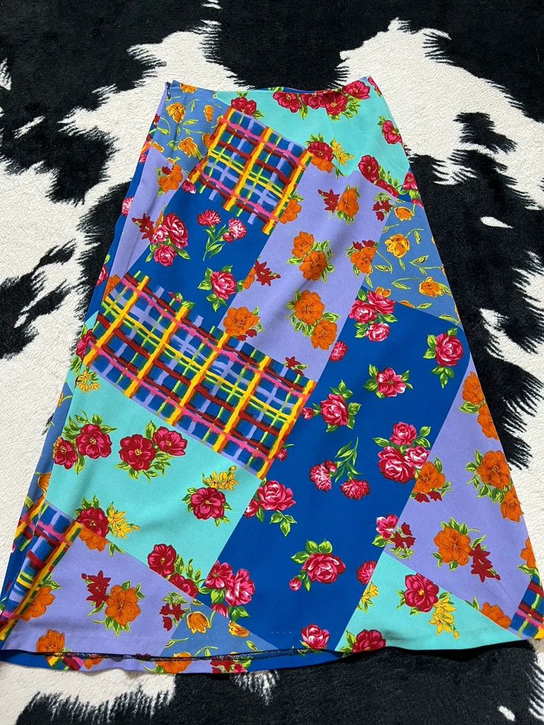 Kenzo Kenzo Patchwork Floral Midi Skirt - dmc Size US 26 / EU 42 - 8 Thumbnail