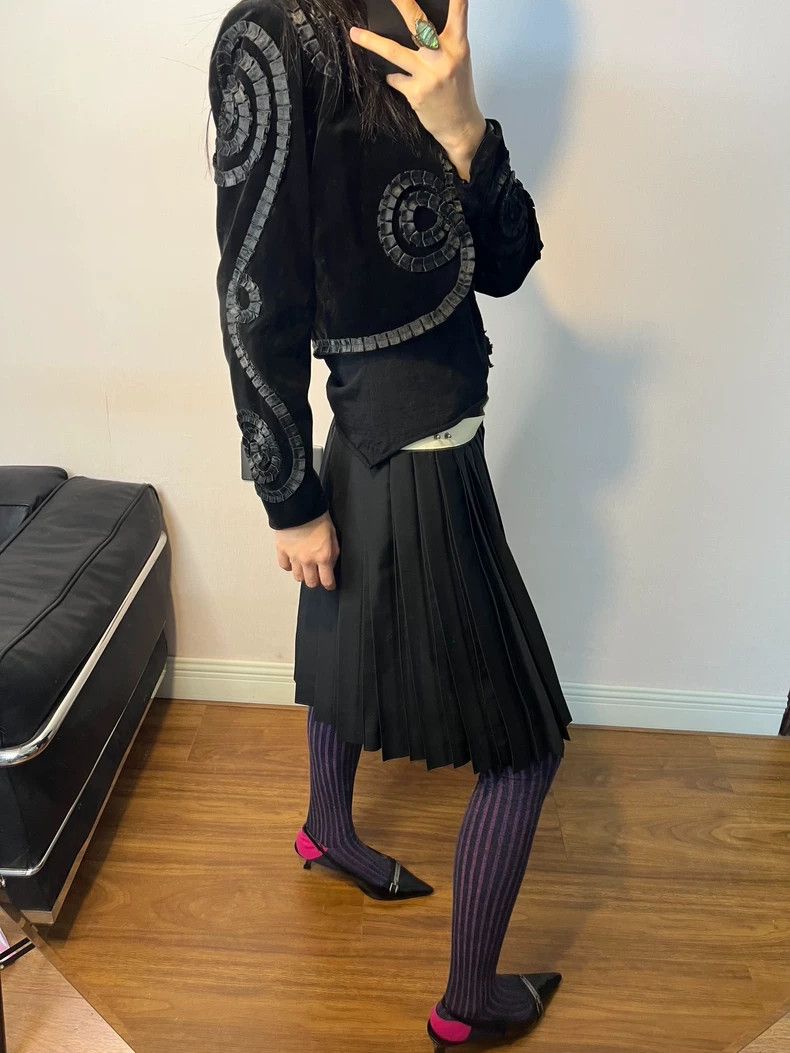 Kenzo Kenzo Short Velvet Coat with Ribbon - dmc Size US S / EU 44-46 / 1 - 8 Thumbnail