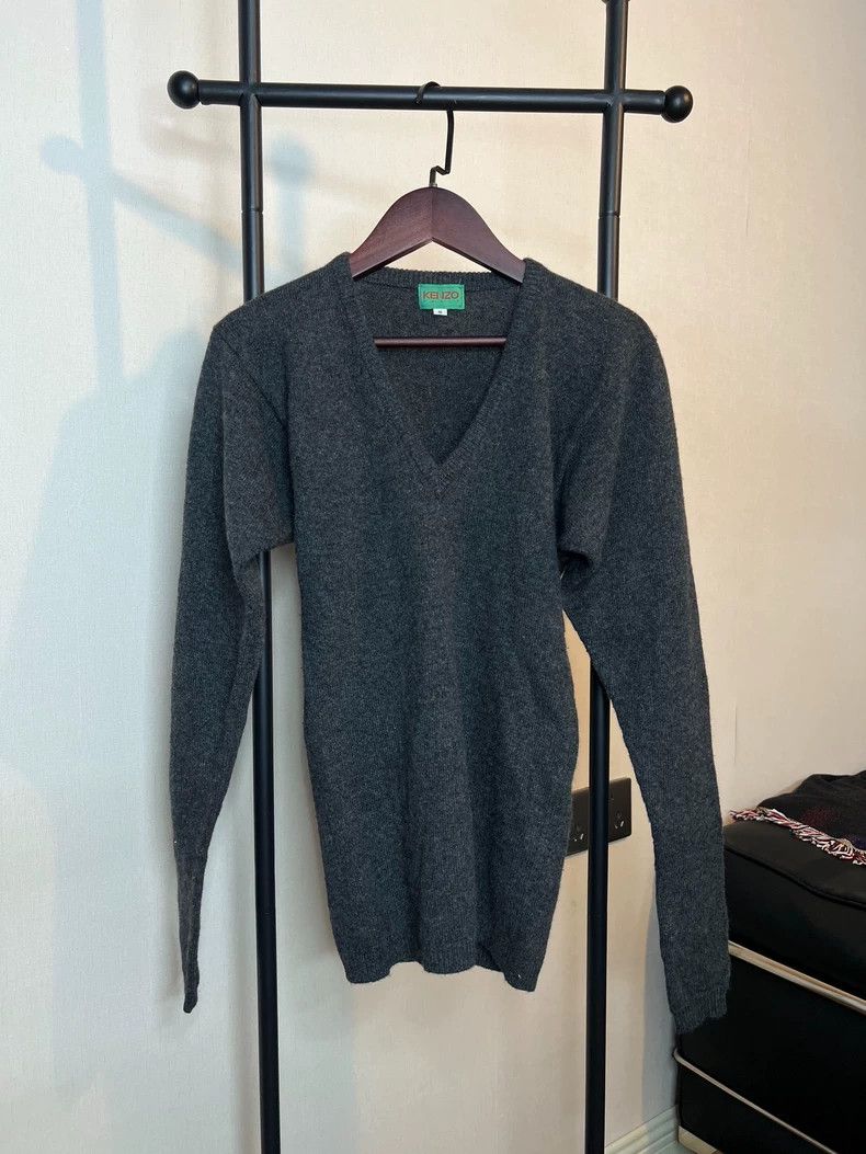 Kenzo Kenzo Cashmere V-Neck Sweater - dmc Size US XS / EU 42 / 0 - 2 Thumbnail