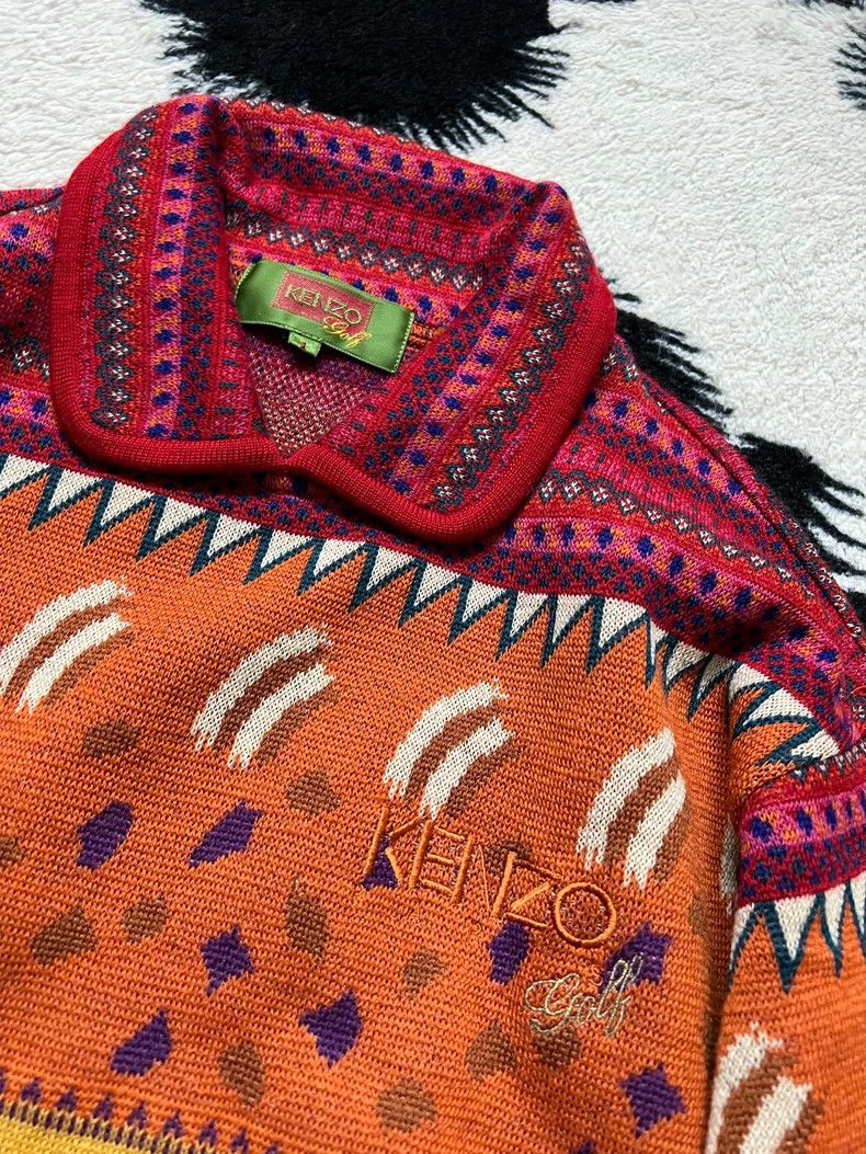 Kenzo Kenzo Pure Wool Vintage Polo Sweater - dmc Size US M / EU 48-50 / 2 - 5 Thumbnail