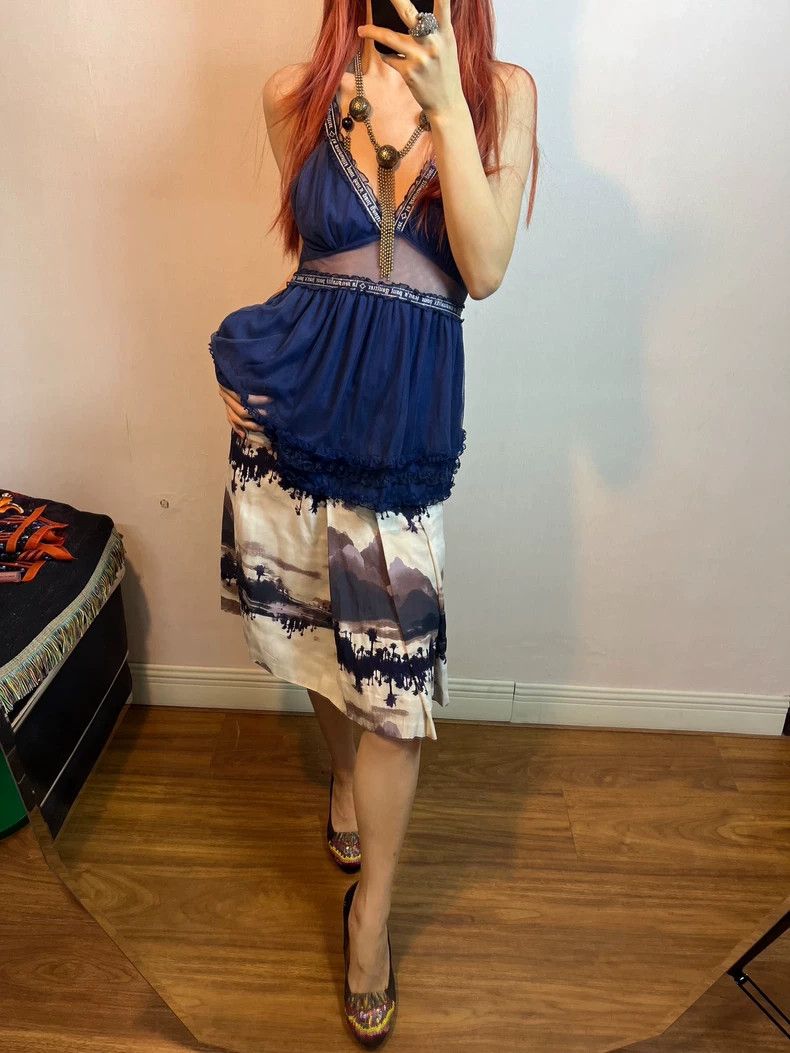 Kenzo Kenzo Ink Landscape Print Skirt - dmc Size US 30 / EU 46 - 9 Thumbnail