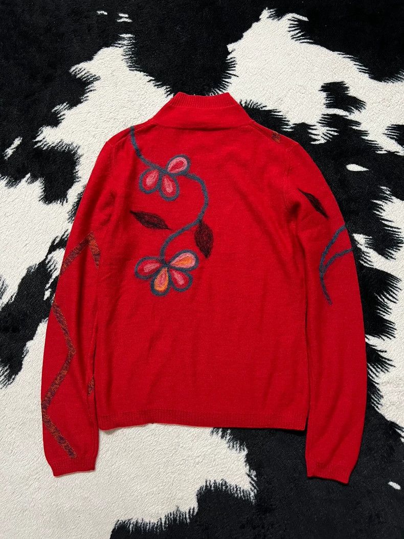 Kenzo Kenzo Embroidered Flower Wool Top - dmc Size US L / EU 52-54 / 3 - 7 Thumbnail