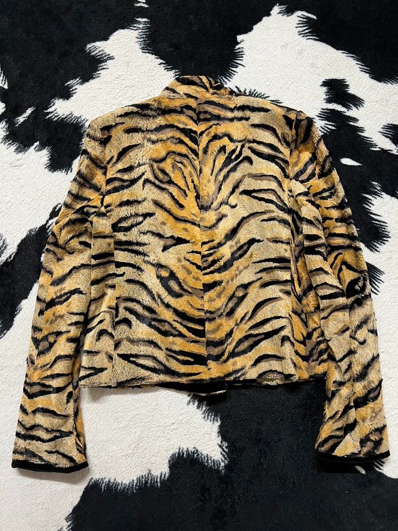 Kenzo Kenzo 1998 Tiger Print Velvet Coat - dmc Size US XS / EU 42 / 0 - 5 Thumbnail