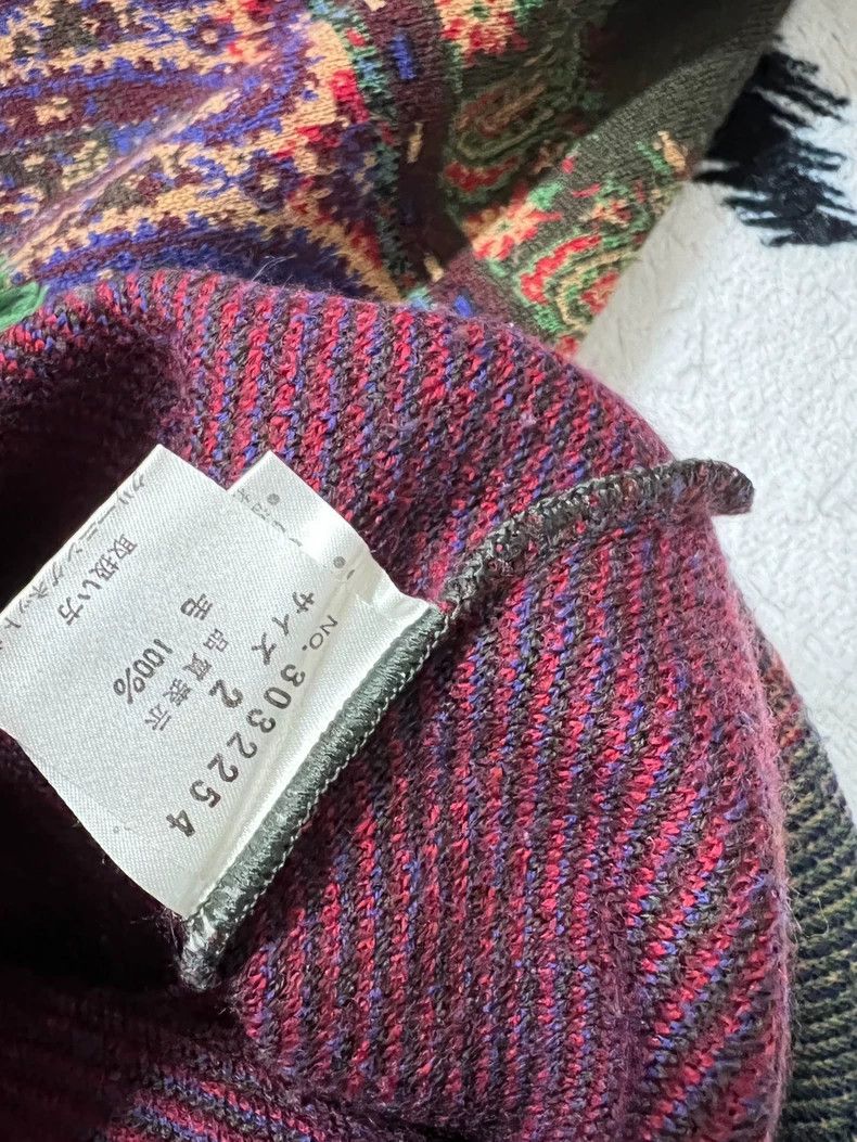 Kenzo Kenzo Wool Paisley Fringe Long Sweater - dmc Size US M / EU 48-50 / 2 - 6 Thumbnail