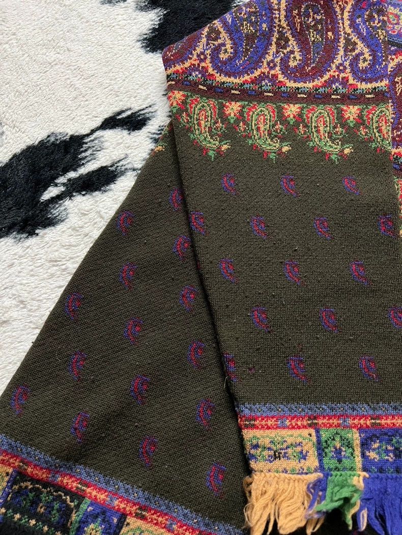 Kenzo Kenzo Wool Paisley Fringe Long Sweater - dmc Size US M / EU 48-50 / 2 - 3 Thumbnail