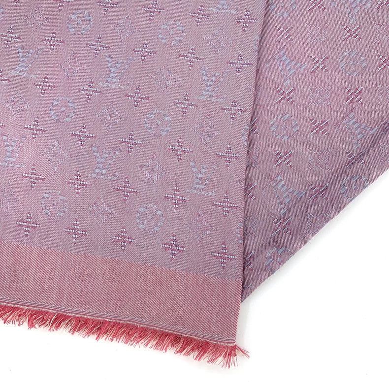 Louis Vuitton Louis Vuitton Pink Purple Logo Silk Scarf - dmc Size ONE SIZE - 5 Thumbnail