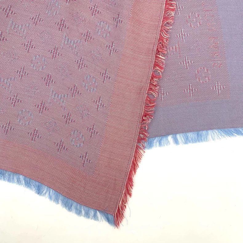 Louis Vuitton Louis Vuitton Pink Purple Logo Silk Scarf - dmc Size ONE SIZE - 7 Thumbnail