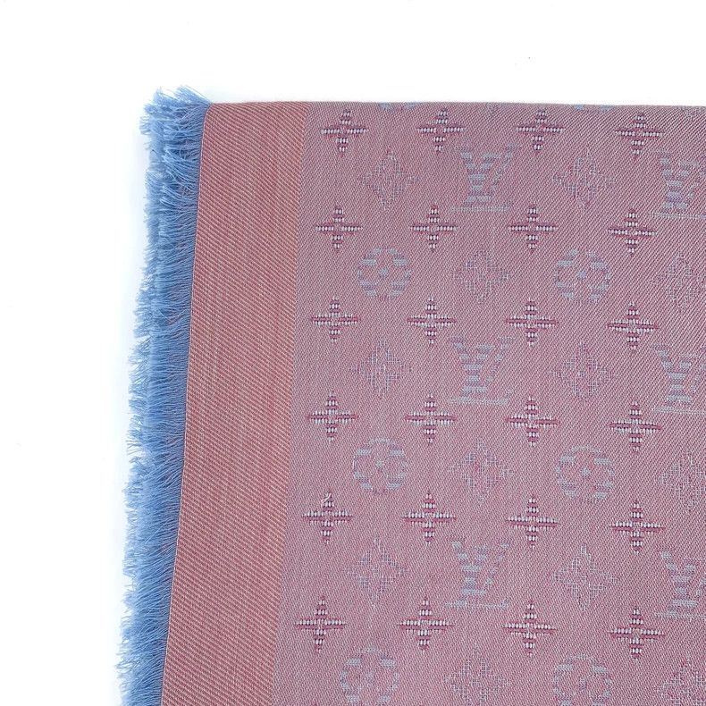 Louis Vuitton Louis Vuitton Pink Purple Logo Silk Scarf - dmc Size ONE SIZE - 3 Thumbnail