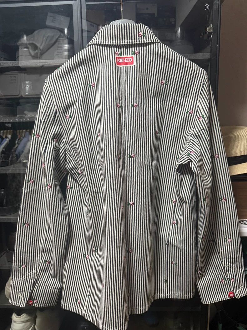 Kenzo Kenzo Striped Floral Denim Jacket Nigo - dmc Size US L / EU 52-54 / 3 - 2 Thumbnail