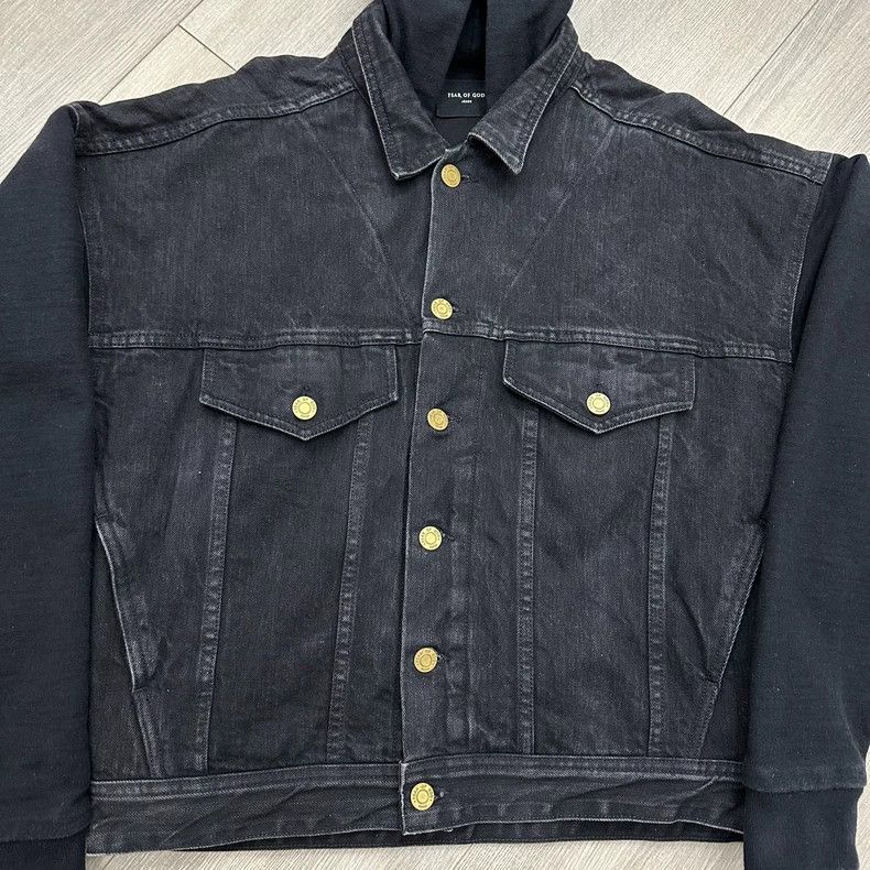 Fear of God Fear of God 5th Denim Hooded Jacket - dmc Size US S / EU 44-46 / 1 - 6 Thumbnail