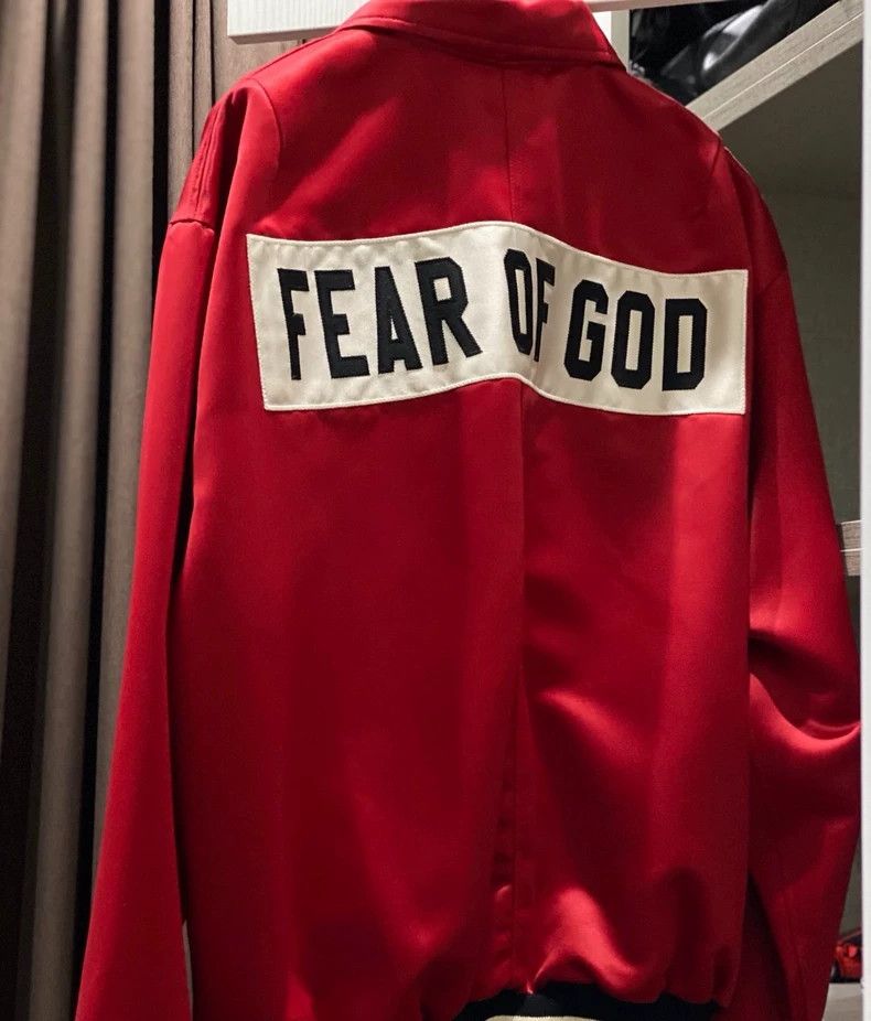 Fear of God Fear of God China Limited Red Varsity Jacket - dmc Size US M / EU 48-50 / 2 - 2 Thumbnail