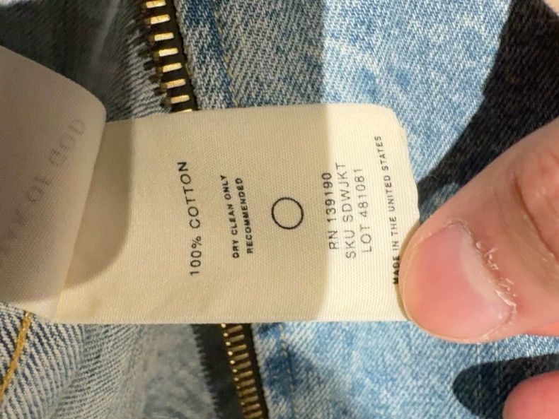 Fear of God Fear of God 5th Splatter Denim Jacket - dmc Size US XL / EU 56 / 4 - 6 Thumbnail