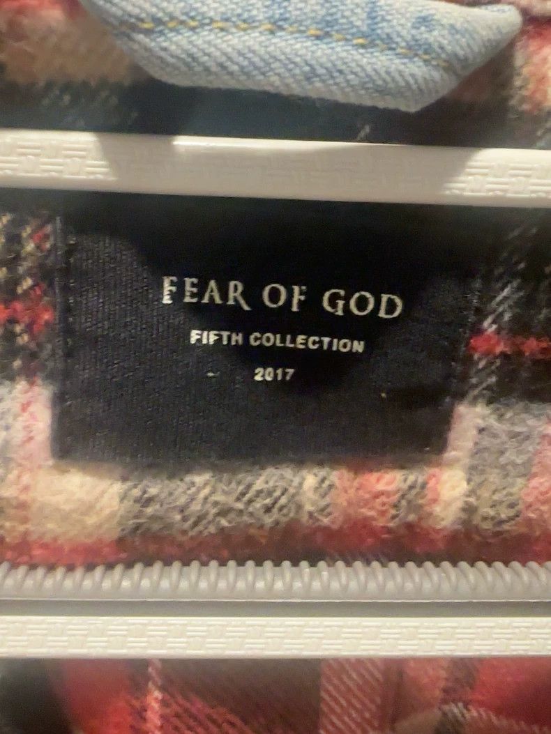 Fear of God Fear of God 5th Collar Flannel Shirt - dmc Size US L / EU 52-54 / 3 - 3 Thumbnail