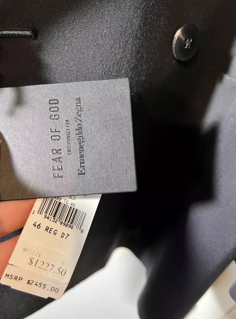Fear of God Fear of God x ZEGNA Double-Breasted Blazer - dmc Size US S / EU 44-46 / 1 - 4 Thumbnail