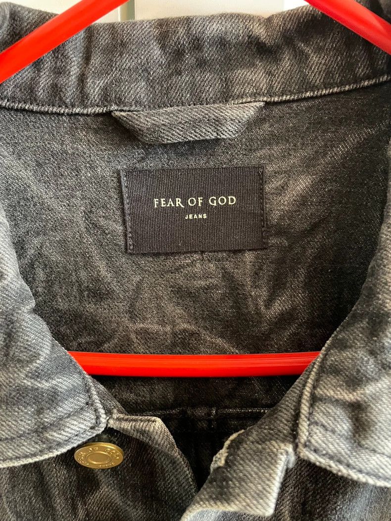 Fear of God Fear of God 5th Black Denim Jacket - dmc Size US M / EU 48-50 / 2 - 3 Thumbnail