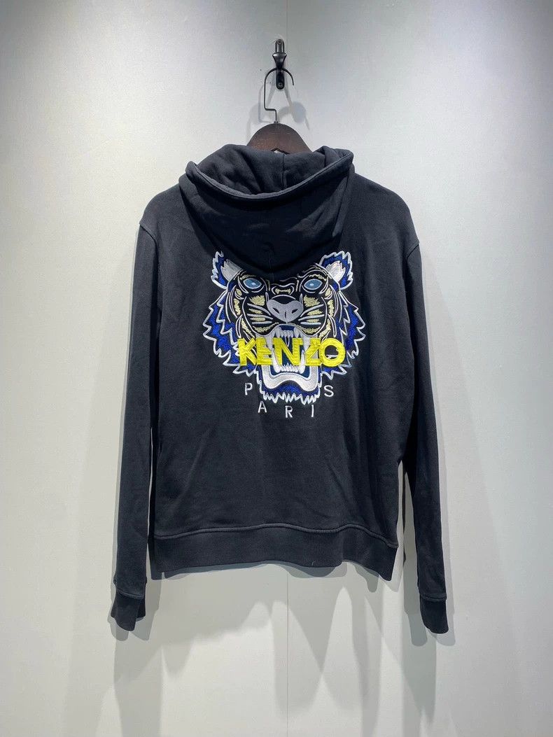 Kenzo KENZO Tiger Embroidery Zip Hoodie - dmc Size US M / EU 48-50 / 2 - 2 Thumbnail