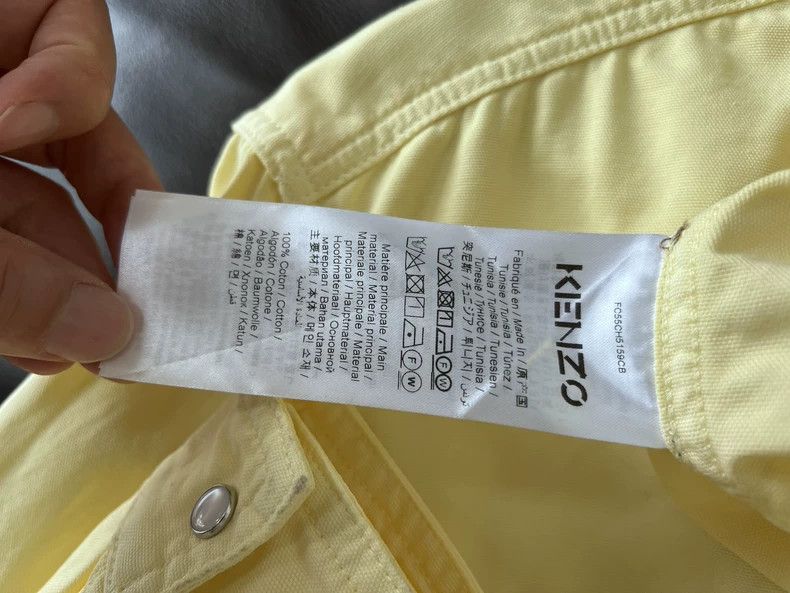 Kenzo Kenzo Men's Logo Long Sleeve Shirt - dmc Size US S / EU 44-46 / 1 - 7 Thumbnail