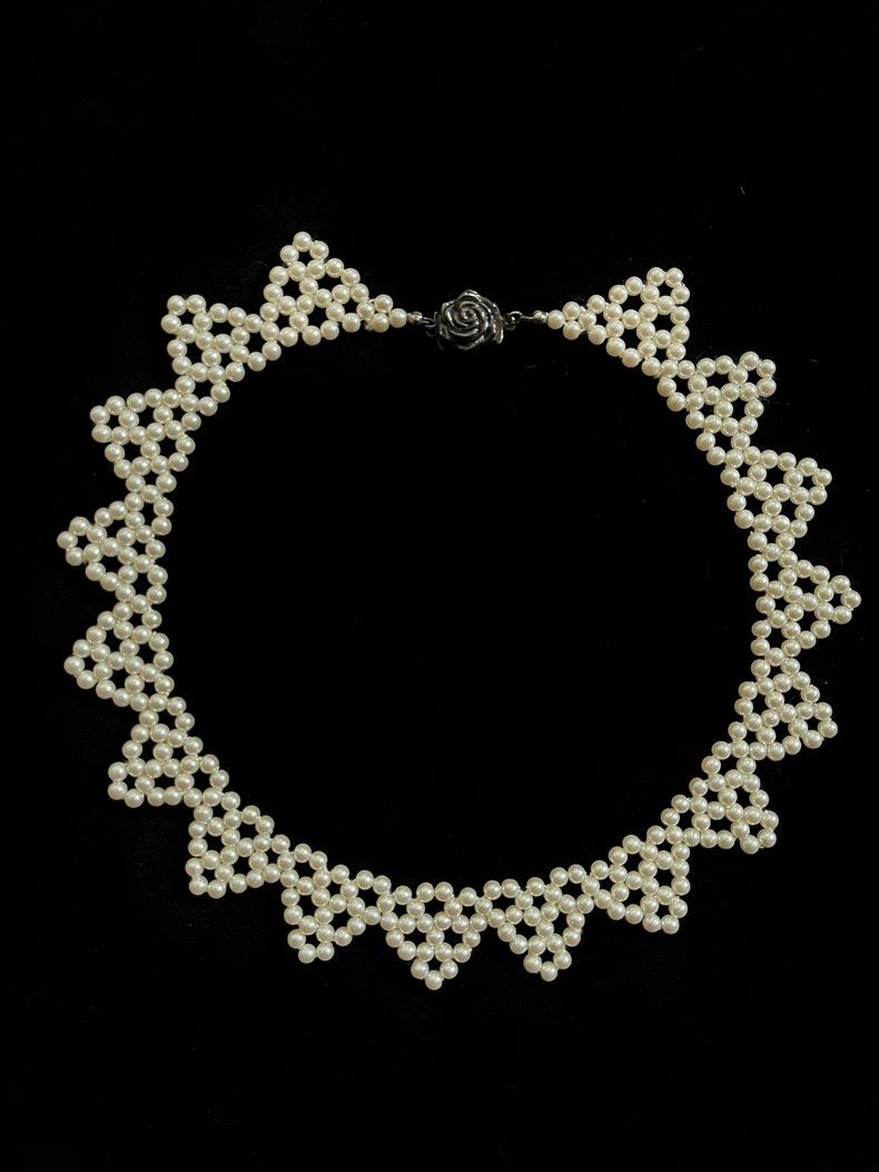 Kenzo Kenzo Pearl Rose Necklace Bracelet Set - dmc Size ONE SIZE - 3 Thumbnail