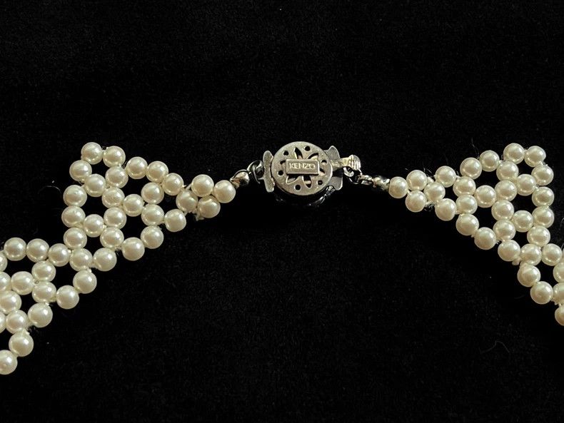 Kenzo Kenzo Pearl Rose Necklace Bracelet Set - dmc Size ONE SIZE - 8 Thumbnail