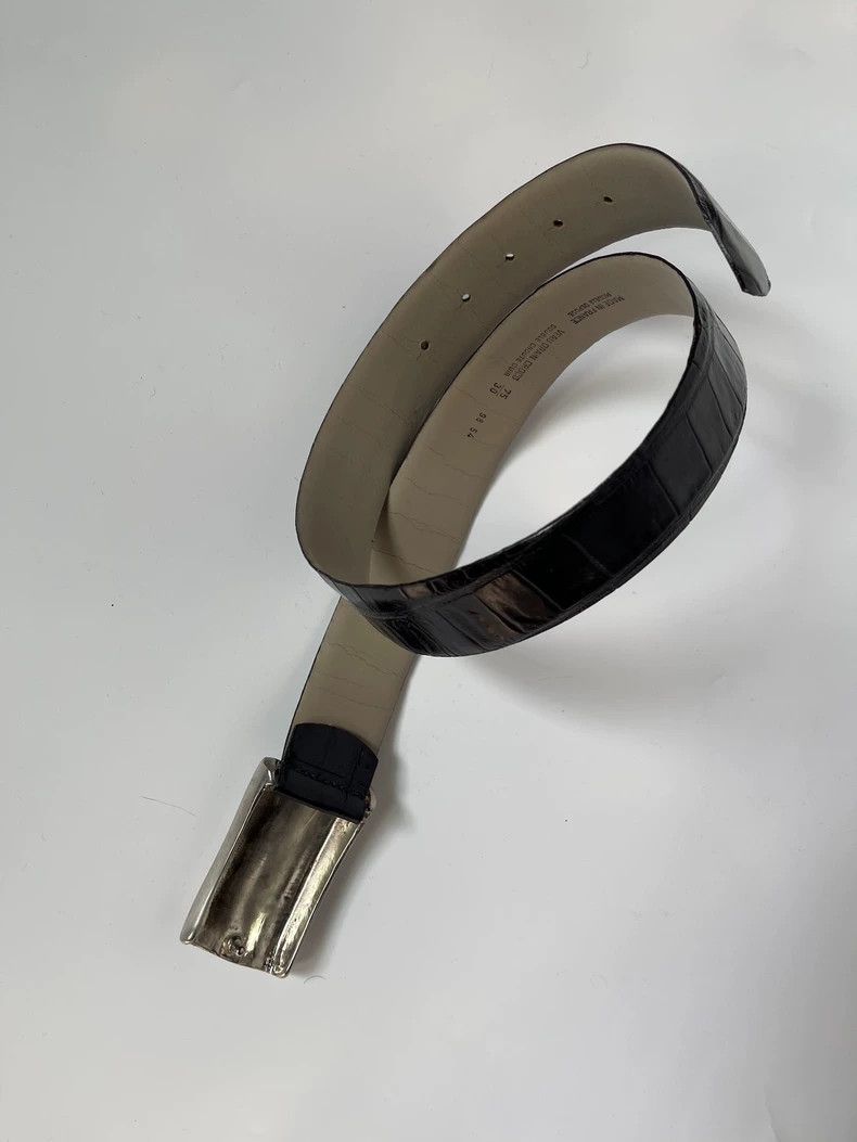 Kenzo Kenzo 1999FW Runway Black Leather Belt - dmc Size ONE SIZE - 6 Thumbnail