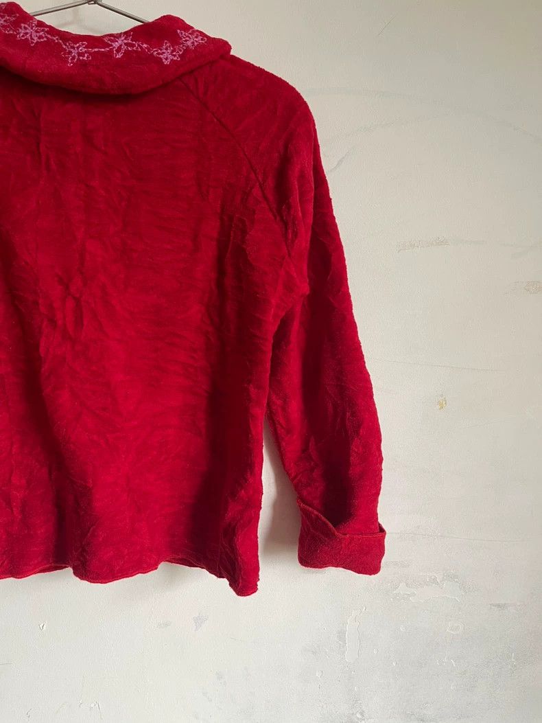 Kenzo Kenzo Red Pleated Square Collar Cardigan - dmc Size US S / EU 44-46 / 1 - 6 Thumbnail