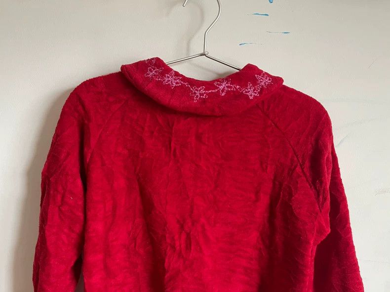 Kenzo Kenzo Red Pleated Square Collar Cardigan - dmc Size US S / EU 44-46 / 1 - 5 Thumbnail