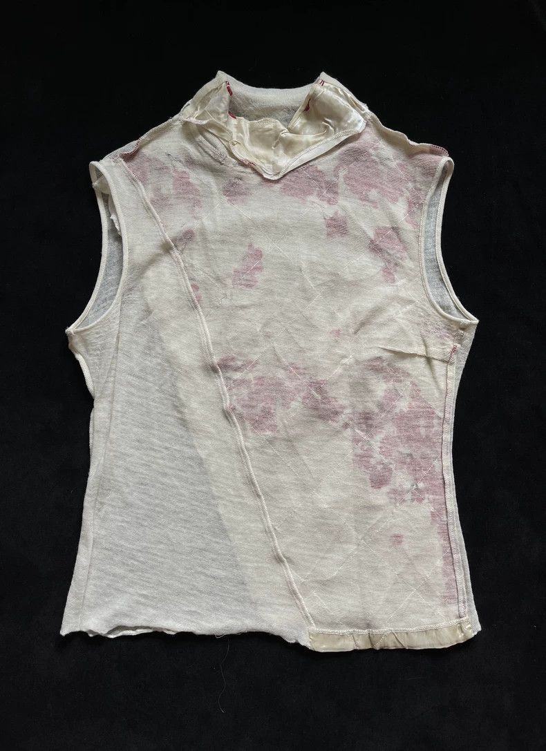 Kenzo 1990s Kenzo Beige Plum Sleeveless Top - dmc Size US L / EU 52-54 / 3 - 5 Thumbnail