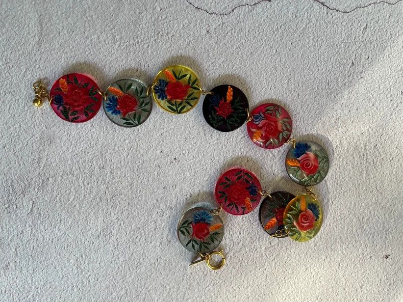 Kenzo Kenzo 1980s Vintage Floral Necklace - dmc Size ONE SIZE - 4 Thumbnail