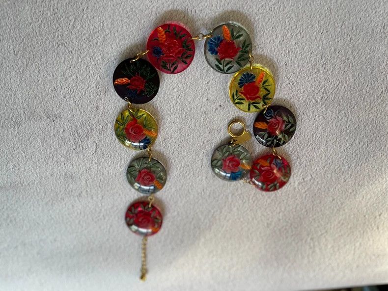 Kenzo Kenzo 1980s Vintage Floral Necklace - dmc Size ONE SIZE - 8 Thumbnail