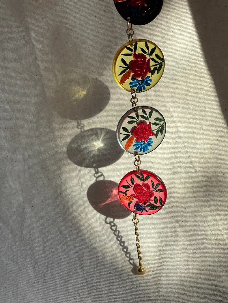 Kenzo Kenzo 1980s Vintage Floral Necklace - dmc Size ONE SIZE - 3 Thumbnail