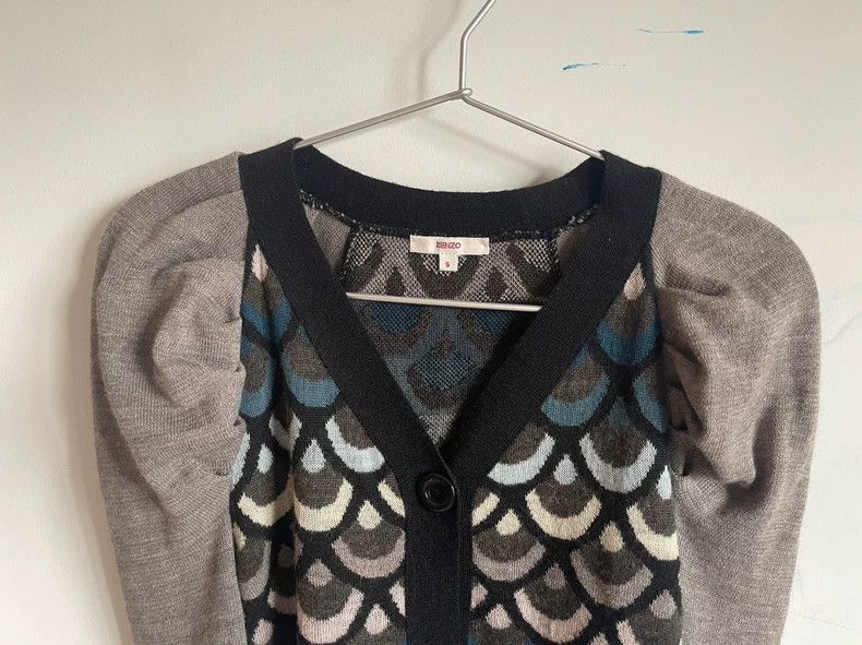 Kenzo Kenzo Wool Blend V-Neck Knit Cardigan - dmc Size US S / EU 44-46 / 1 - 2 Thumbnail