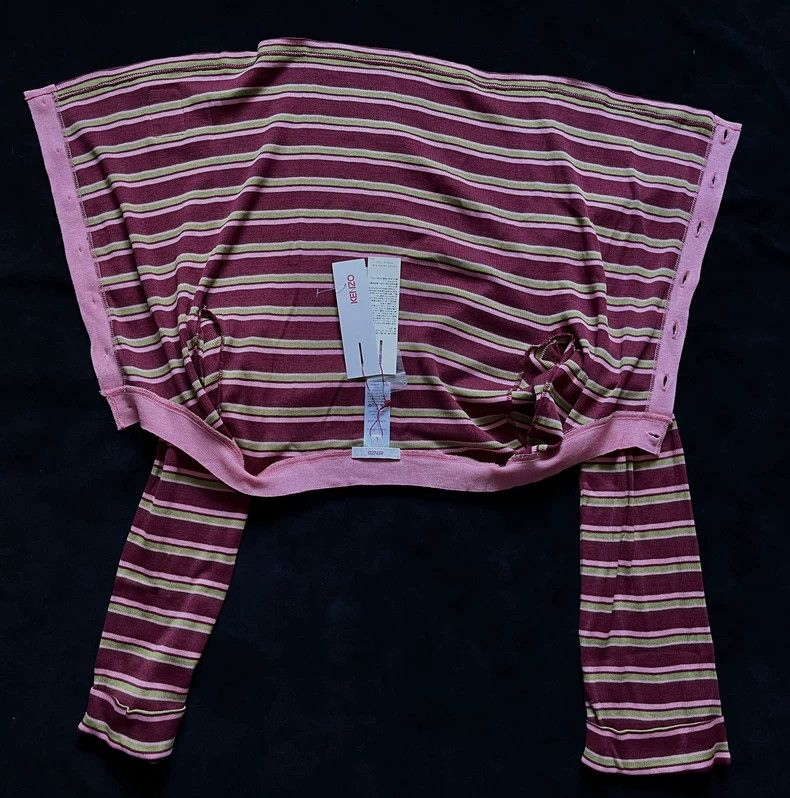 Kenzo Kenzo 2000s Striped Knit Cardigan - dmc Size US L / EU 52-54 / 3 - 5 Thumbnail