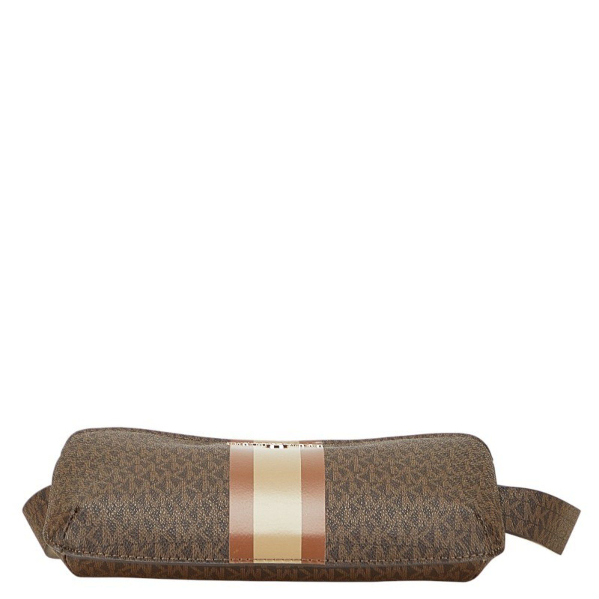 Michael Kors Michael Kors MK Monogram Waist Bag/Body Bag 556203 Brown Women's Size ONE SIZE - 3 Thumbnail