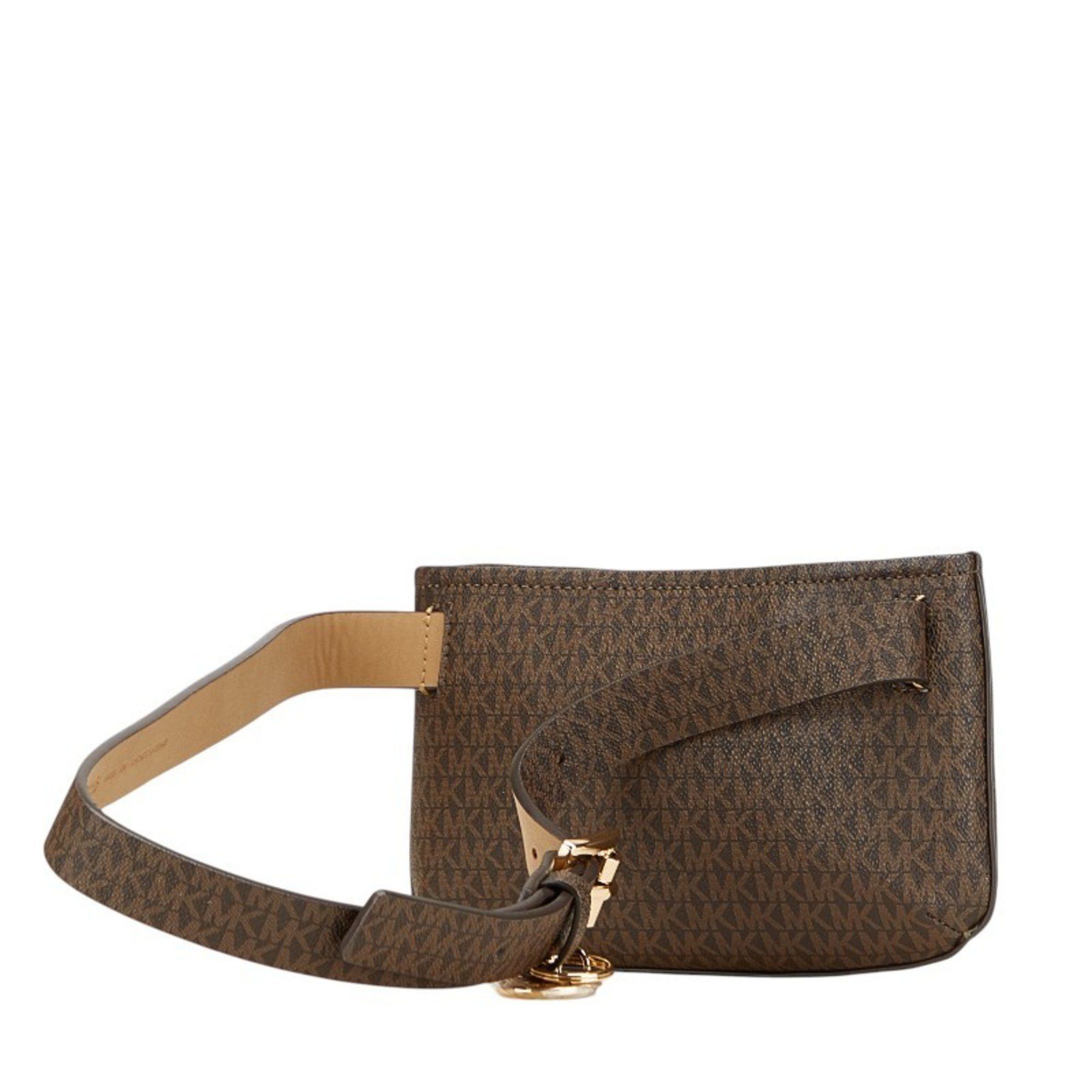 Michael Kors Michael Kors MK Monogram Waist Bag/Body Bag 556203 Brown Women's Size ONE SIZE - 2 Thumbnail