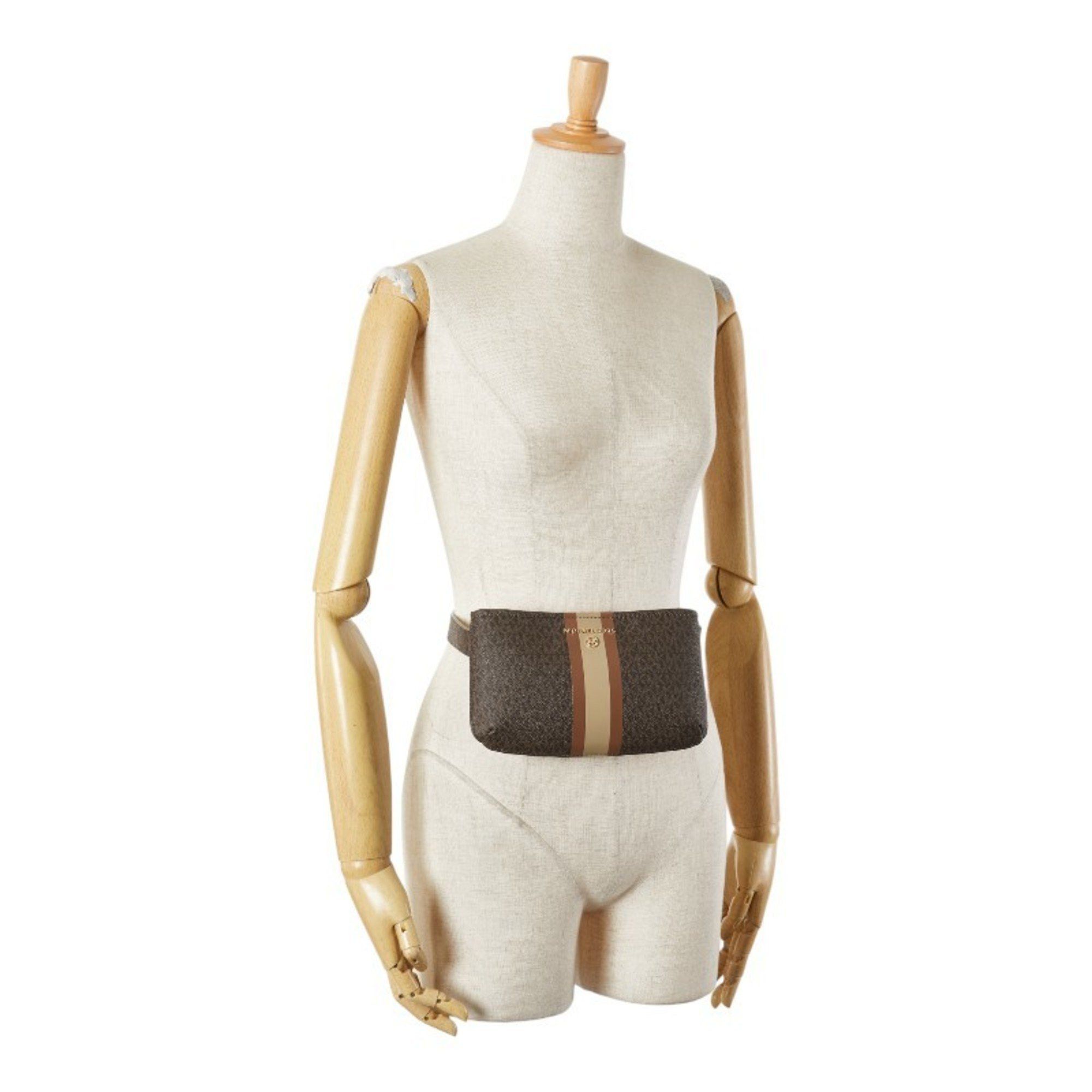 Michael Kors Michael Kors MK Monogram Waist Bag/Body Bag 556203 Brown Women's Size ONE SIZE - 11 Thumbnail