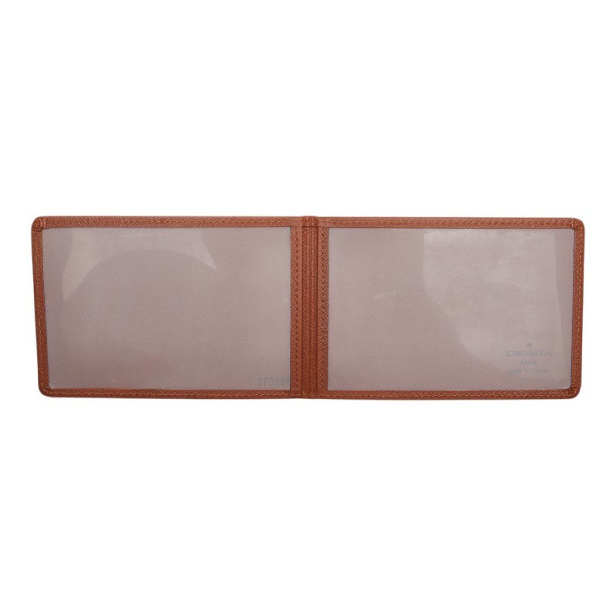 Louis Vuitton Louis Vuitton Taiga Porte Tresor Etui Papier Pass Case, Brown Leather, Men's, LOUIS VUITTON Size ONE SIZE - 6 Thumbnail
