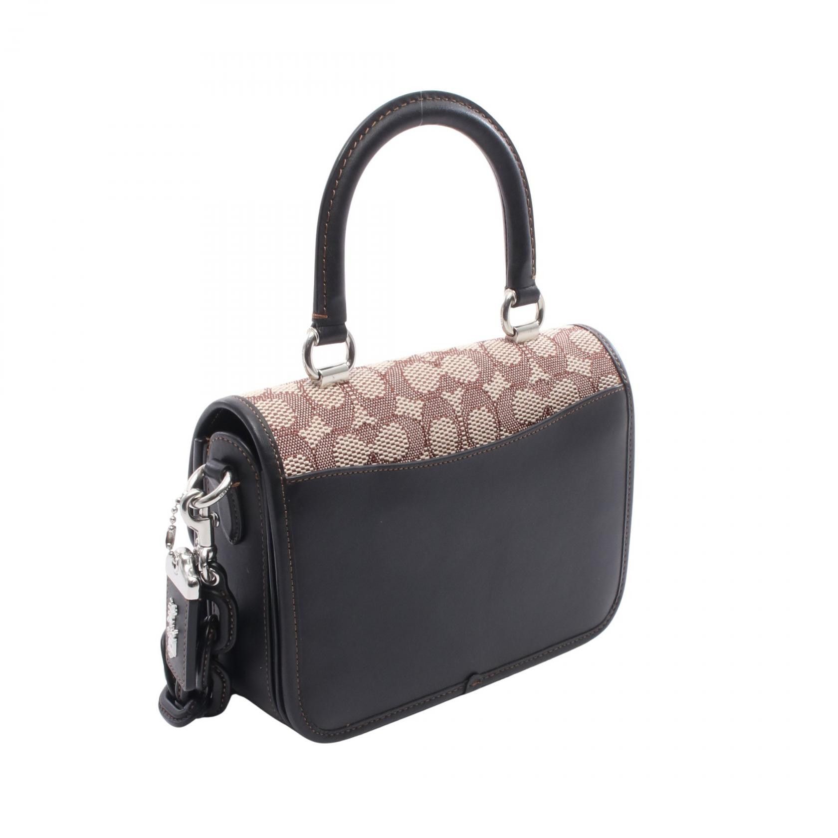 Coach Coach Coach Rogue Signature Canvas Leather 2way Handbag Canvas Handbag CA215 DUTY FREE for USA Size ONE SIZE - 2 Thumbnail