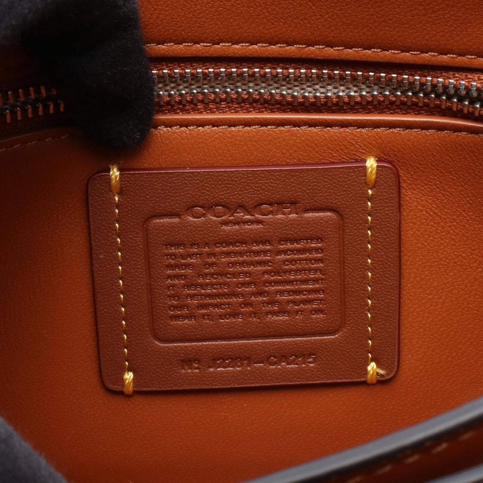 Coach Coach Coach Rogue Signature Canvas Leather 2way Handbag Canvas Handbag CA215 DUTY FREE for USA Size ONE SIZE - 4 Thumbnail