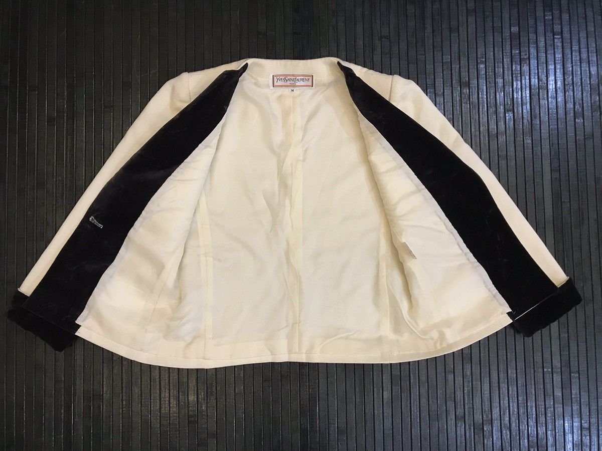 Saint Laurent Paris VINTAGE YVES SAINT LAURENT SINGLE BREASTED FITTED BLAZER Size US M / EU 48-50 / 2 - 6 Thumbnail