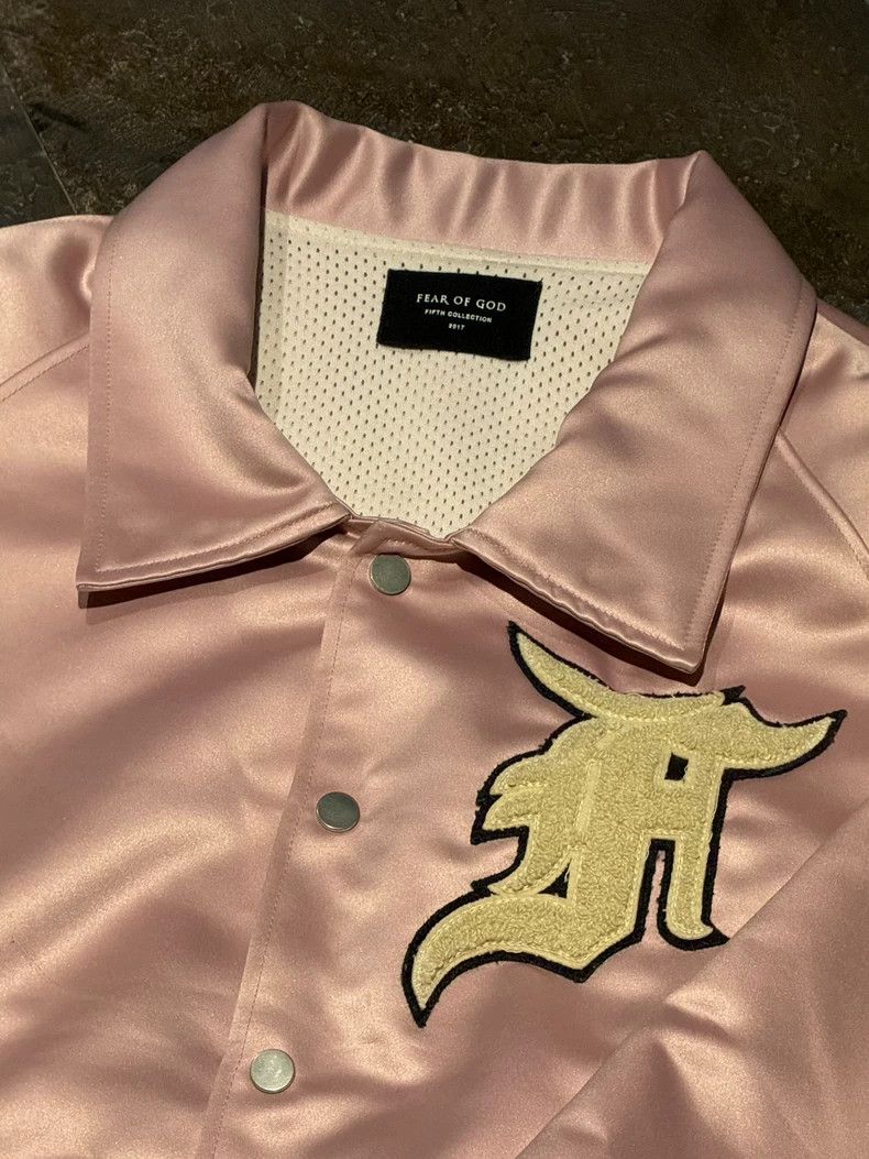 Fear of God Fear of God 5th Pink Silk Jacket - dmc Size US XL / EU 56 / 4 - 2 Thumbnail