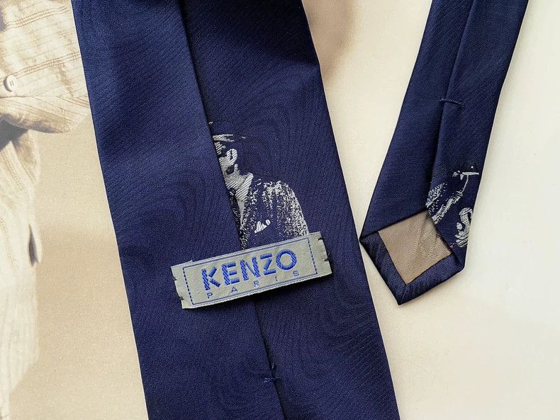 Kenzo 1990s Kenzo Silk Printed Tie - dmc Size ONE SIZE - 4 Thumbnail